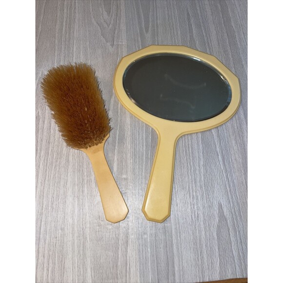 Vintage 1940s French Ivory Celluloid Vanity Dresser Set Lot Flawed. See Picture - Picture 5 of 16